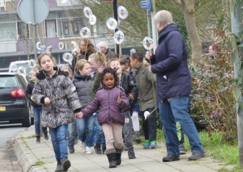 Feestelijk start bouw van De Bijenkorf